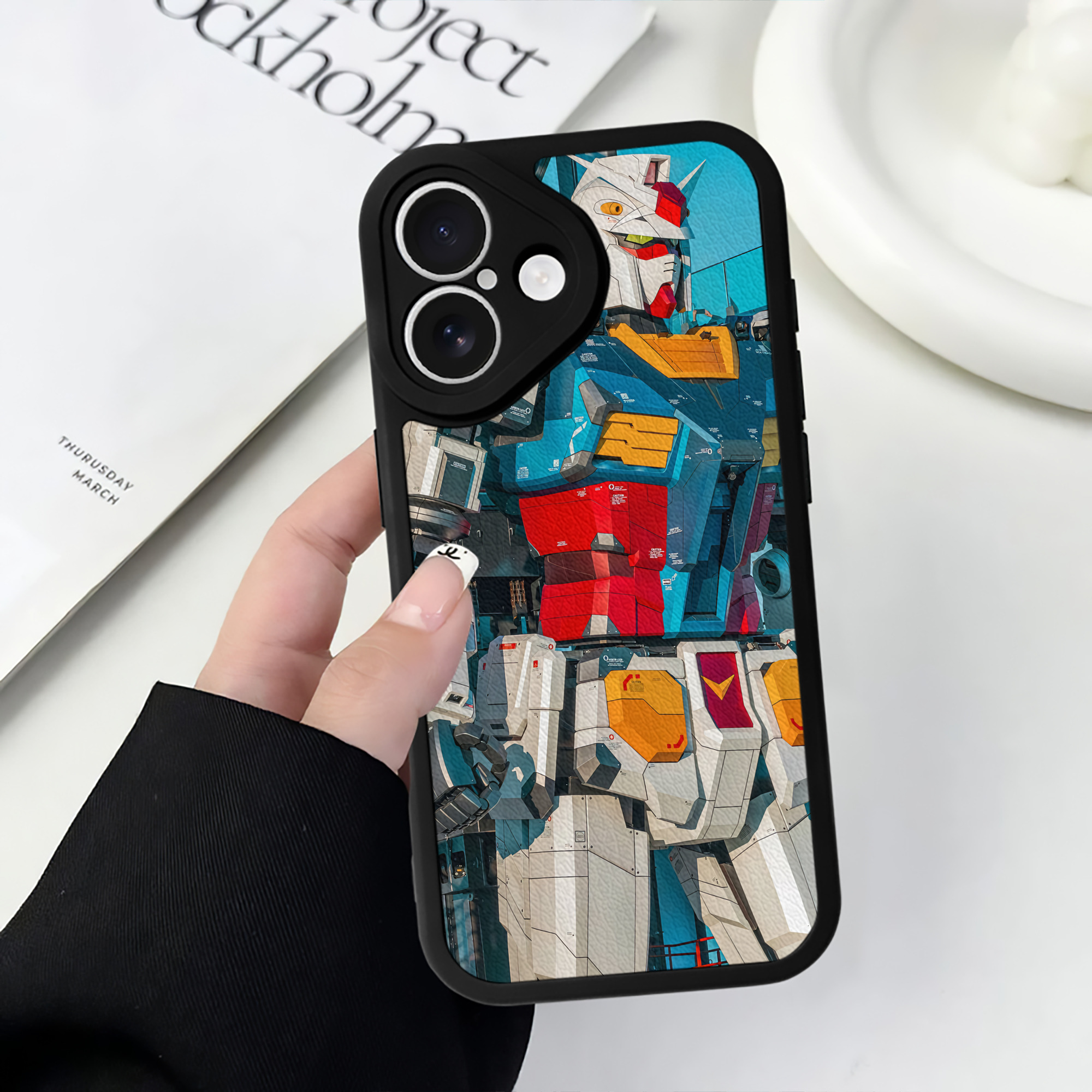 （画像用） Transformers トランスフォーマー 【iPhone 16シリーズ対応】シリコンスマホケース（レザー調） 材質：シリコン